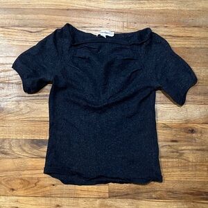Calvin Klein Navy Short Sleeve Sweater